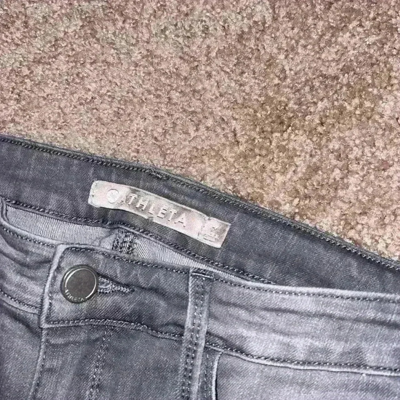Athleta gray skinny jeans size 4 women’s - Picture 2 of 3